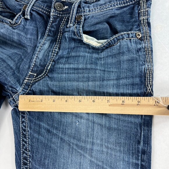 BKE Jeans Men's 30 x 30* Jake Straight Leg Blue Faded Stretch Denim Tag 30 R - Picture 14 of 16